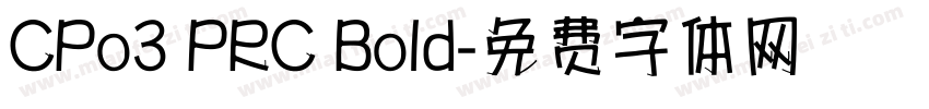 CPo3 PRC Bold字体转换